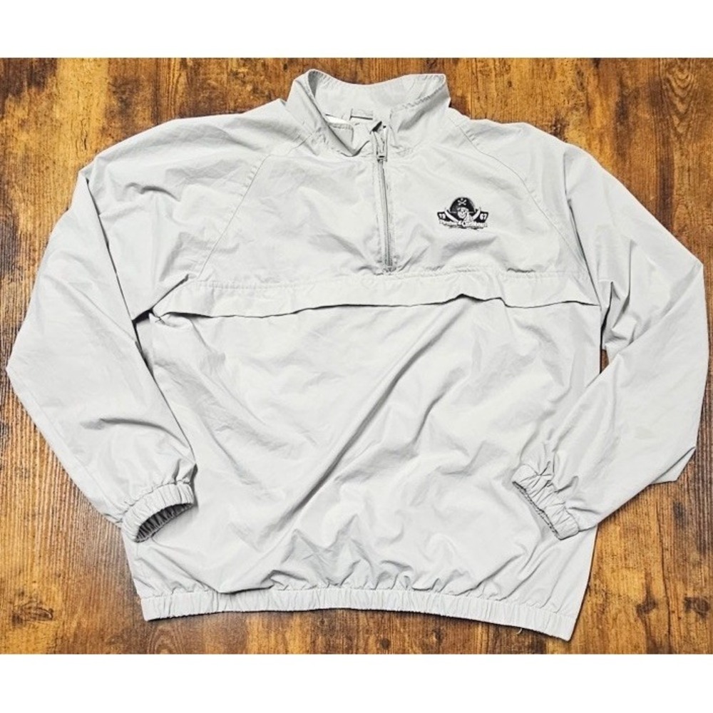 Disney Pirates Of The Caribbean Anorak Long Sleeve 1/4 Zip Windbreaker Mens  Med